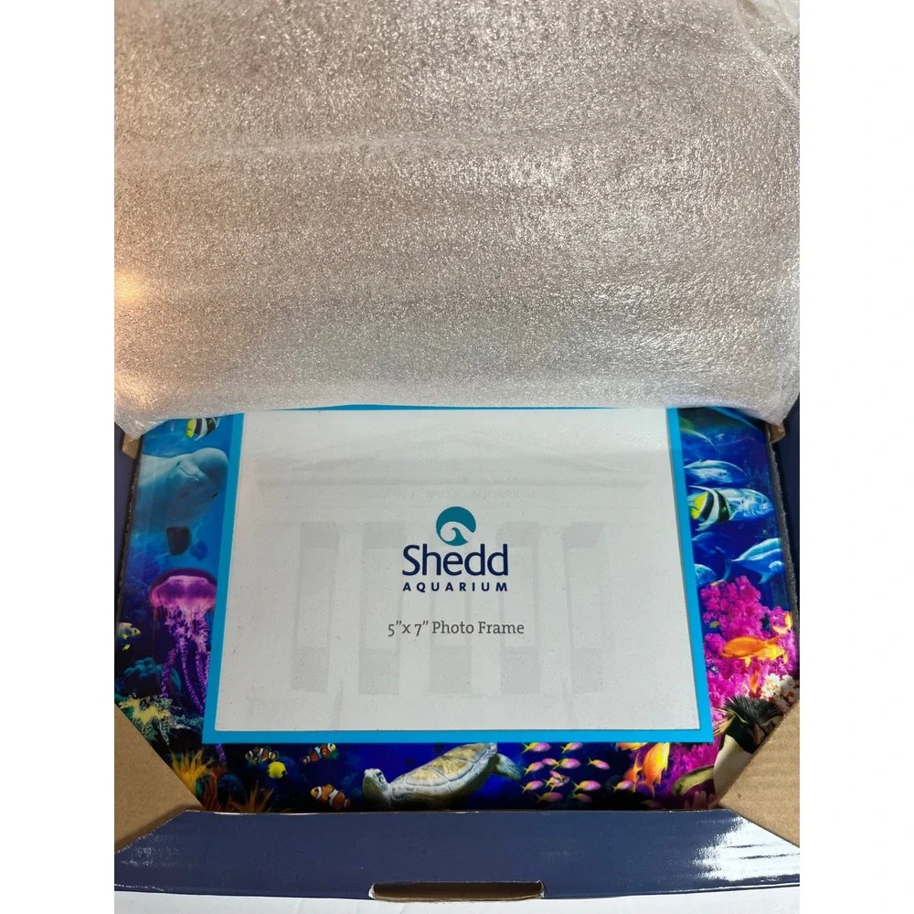 Shedd Aquarium 5x7 Photo Frame Sea Life Marine Animals Souvenir New in Box